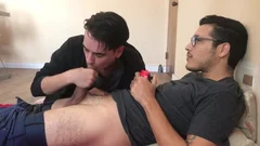 Birthday teen Plays video Games And Tops Him whilst Makin
