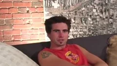 nasty white man with brow ring jerks off 4 u
