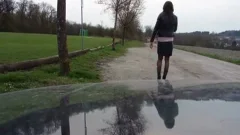Little Bit Playing Outside On My ladyboy penis