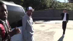 A White homosexual twink hammers Two black men!