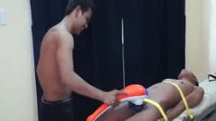 Tickling gay oriental teen Benjamin