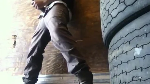 one greater amount Vid shot At The Tire Yard Last Winter. This Time, Inside The Back Of The Truck. I'm Wearing My Longjohns And Briefs And There's Som