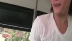 guy With long Hair Sucks penis And gets hammered