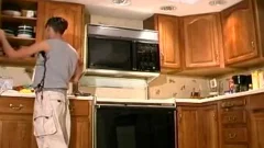 dude jerks off after cleaning