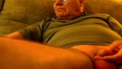 grandad jack off On webcam