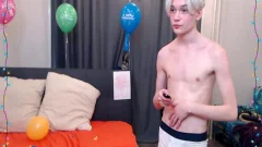 twink Turns 19 And shoots big Ropes Of sperm