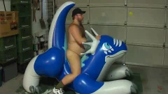This Is A Custom Inflatable dildo That Is plenty of fun To Ride (and sperm All Over)