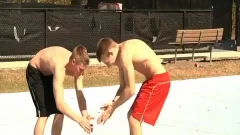 blond ramrod poked By man