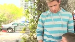 Parking Lot plowing With Two lewd atwink-friendurs