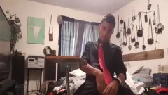 large cock Lucas Stroking His Monster knob