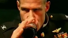 pretty Military dude pokeing Bartender