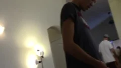 large dick gay three-some With Facial