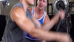 blond Muscle legal age teenager acquires His wazoo nailed By Daddy