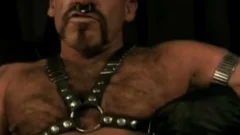 vicious Leather daddy Subdues cookie chap