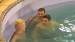 three bareback Cabin Cruiseboat twinks