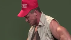 Muscle Bear threesome With Facial cum