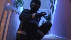BDSM together with wearing latex
