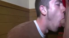 Straight Teeanger gets To taste meat