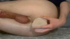 Very charming Vid, twink Playing With vibrator nailing His lovely hole And Riding It charming