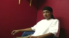 Thin twink receives plowed By Two dark males