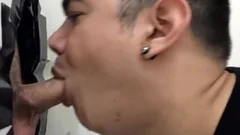 admirable Looking Gruff Fit boy Visits The Gloryhole
