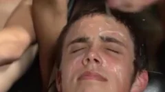 dilettante Bukkake orgy bangs twink