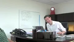 Banker receives howdys arse Gaped In howdys Office