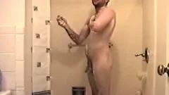 Straight lad Johnny sucks his ball sex cream