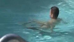 Swallowing cum After A Swim - Factory clip