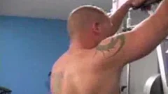 Muscle jock sucking cock sex tape