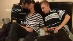 Threeway gay Sex