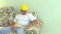 Two stylish Construction Workers suck One one greater quantity Off