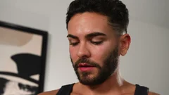 Ryder feeds Damian deep throat pleasure