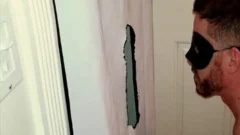 group Of Bodybuilders Stop By My Gloryhole At The Same Time To Feed Me Their Loads