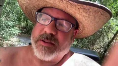 Cowboy Daddy Chub shoots A throbbing Load