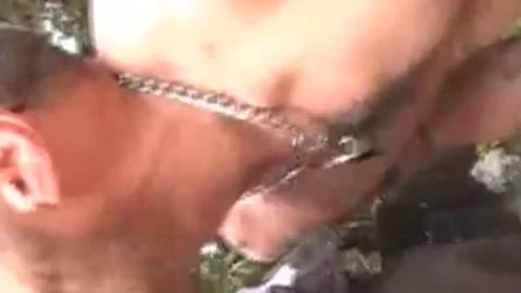 Outdoor oral pleasure-stimulation - Damon Doggs spooge Factory