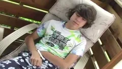 bushy Hair teen With large lengthy 10-Pounder Strokes And Jerks Hard