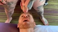 Redhead loves A Tattooed knob