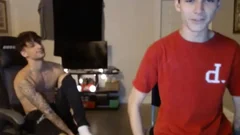 2 fresh males Caressing Their knobs