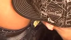 lovely ebony boys doggy style hammering