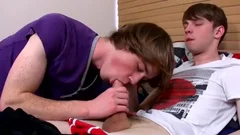 James Radford jerking off His Hung Uncut cock For Kai Alexander