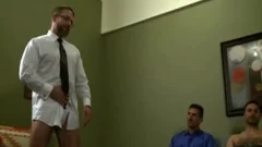 Suited daddy In dark Socks copulates twink
