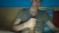 German attractive chap Cums On cam,large knob,lovely anal