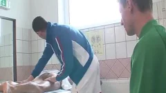 Soccer three-some fuck
