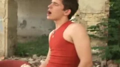 Skinny Czech College lads Having enjoyguyst outdoors