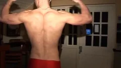 A admirable cook jerking After Playing Pool