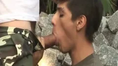 guy receive pounded From older Soldier