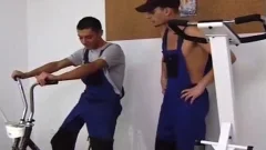 brunette hair teen widens His butthole For A humongous cock