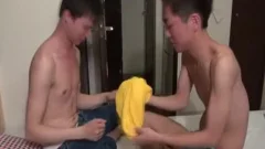 Soapy oriental teen engulf