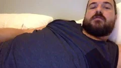 tasty Bear Jerks Off In sofa
